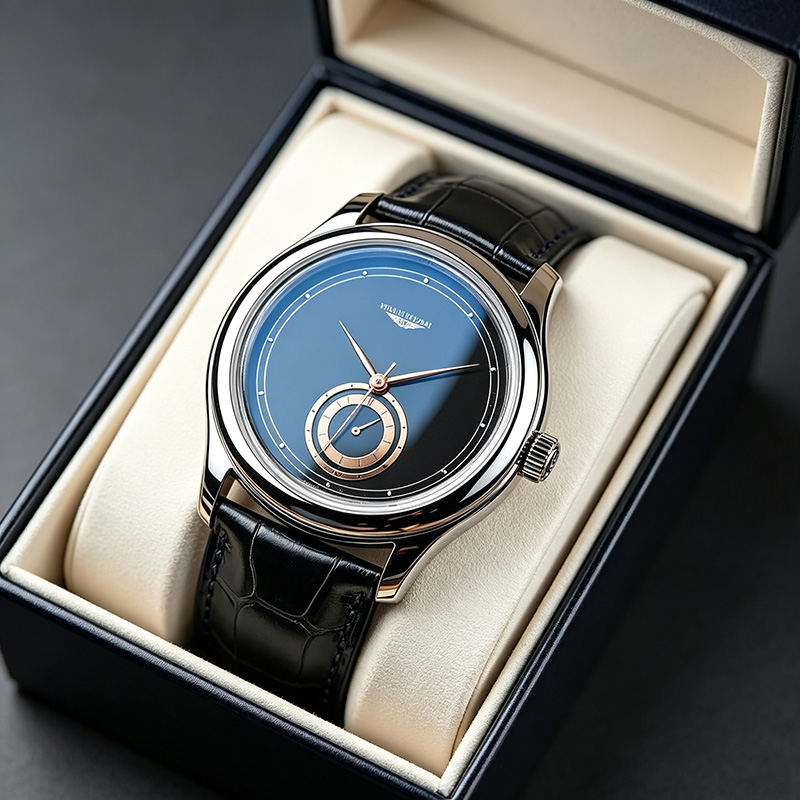 Leather Watch Band Men - Classic Men‘s Quartz Watch with Fashion