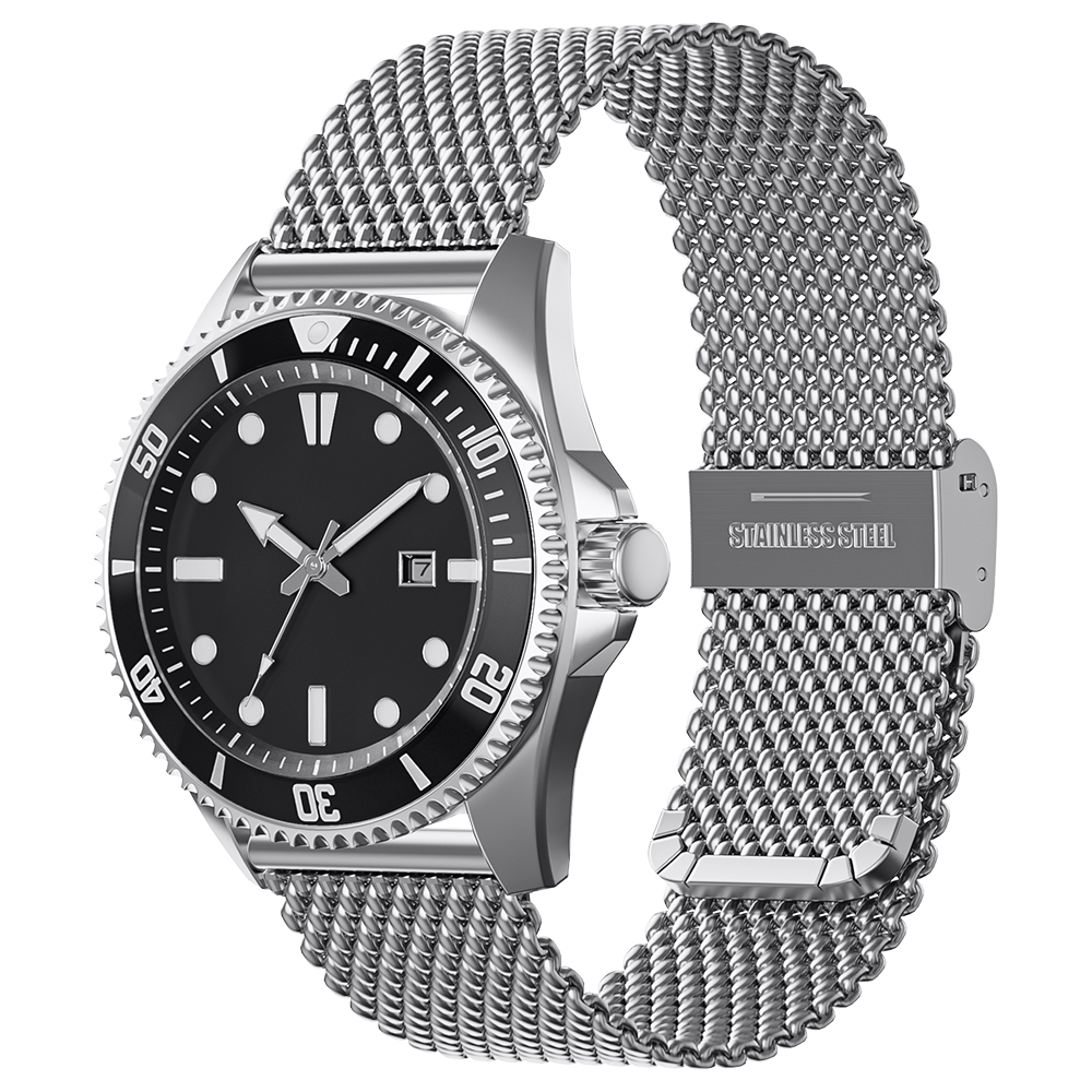 18mm 20mm 22mm 24mm Bands Univ - Mesh Strap Metal ulasan dan harga