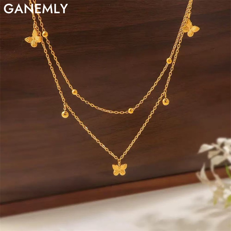 GANEMLY 316L Stainless Steel M - Butterfly Clasp Deployant ulasan dan harga
