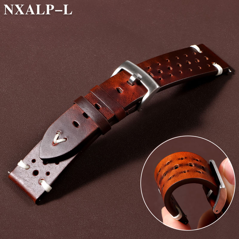 Retro Oil Wax Discoloration Le - Nato Strap Nylon ulasan dan harga