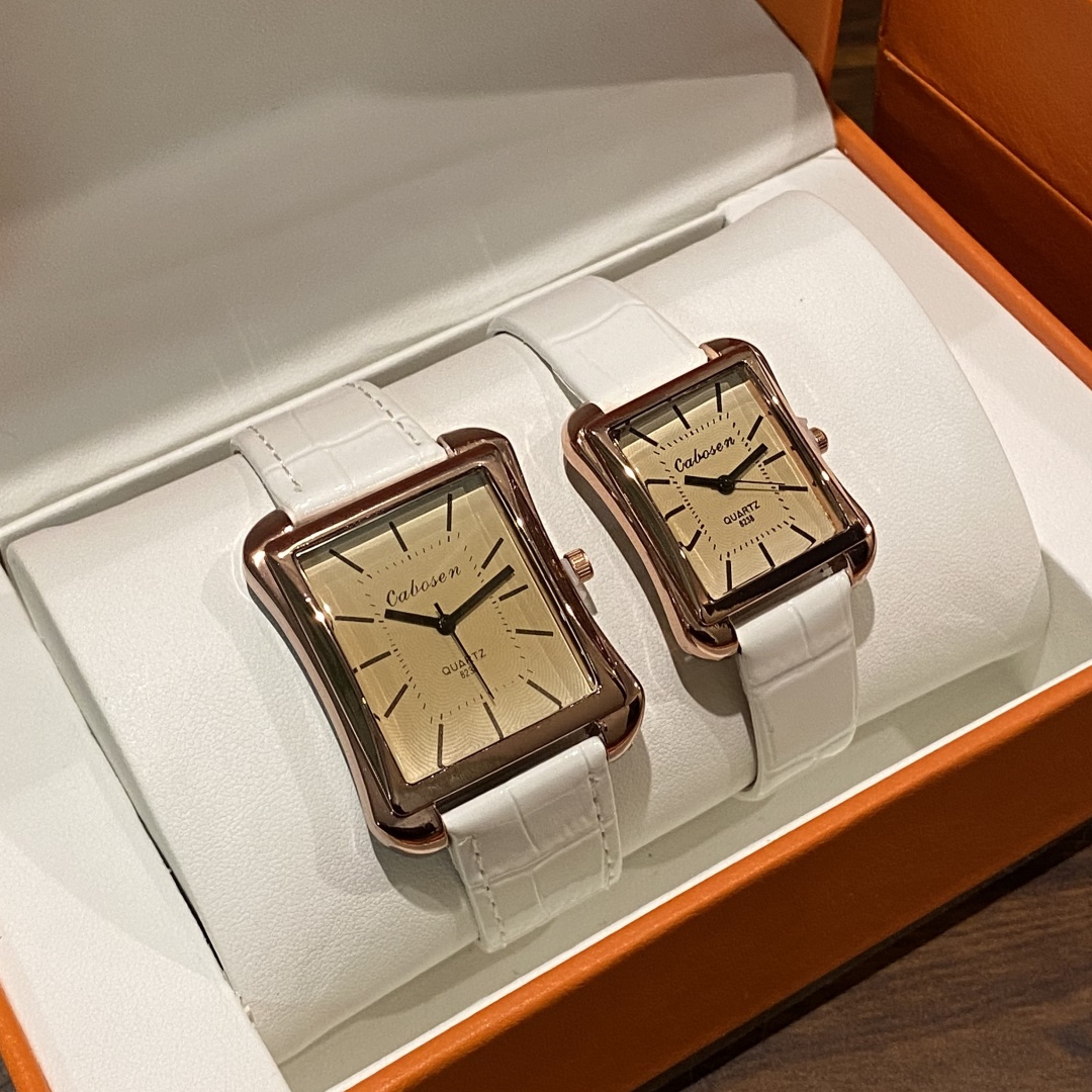 Couple Watch Quartz Movement B - Leather Watch Band Men ulasan dan harga