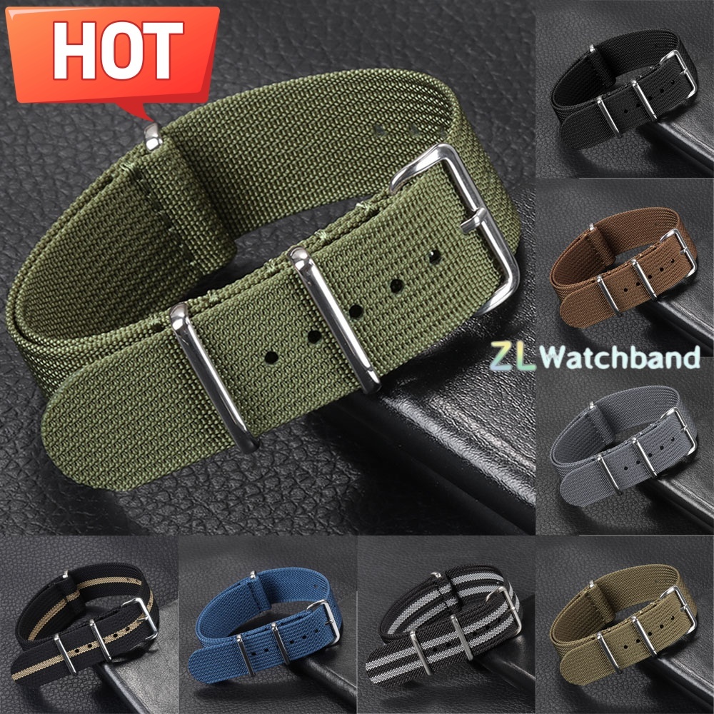 New Ribbed Nylon Watchband 18m - Nato Strap Nylon ulasan dan harga
