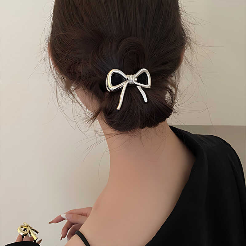 Korean Exquisite Metal Bow Hai - Silicone Band Women ulasan dan harga