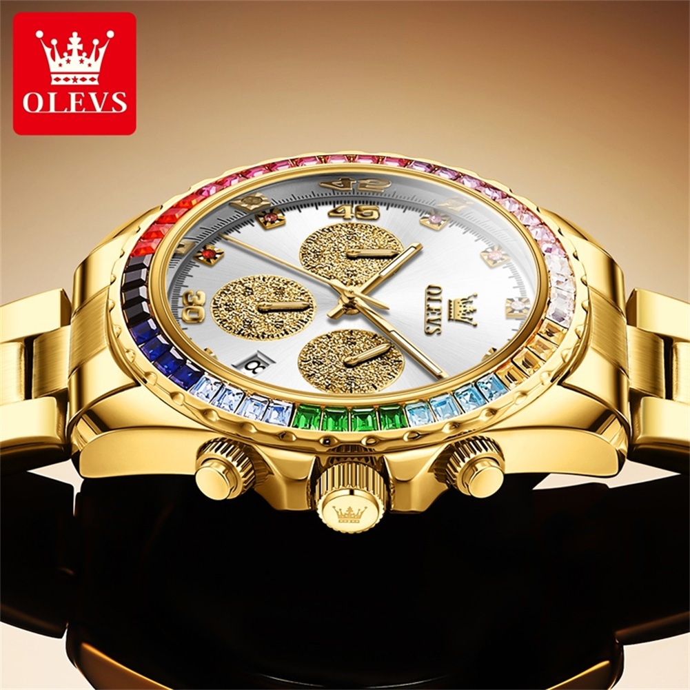 OLEVS 2939 Luxury Quartz Movem - Rolex Watch Datejust ulasan dan harga