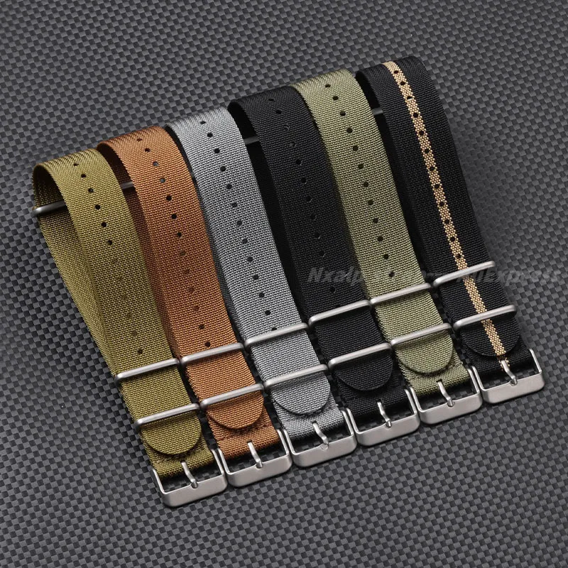Ribbed Nylon Watch Strap 18mm  - Nato Strap Nylon ulasan dan harga