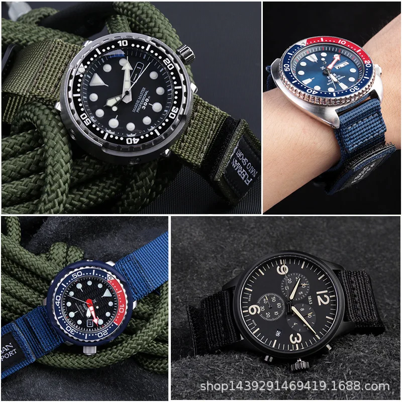 Hot Top Nylon Nato Watch Strap - Nato Strap Nylon ulasan dan harga