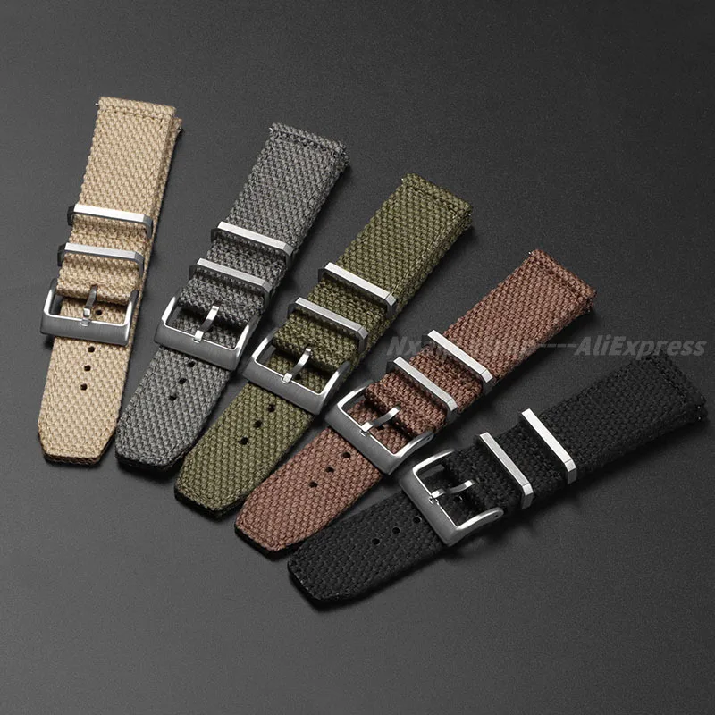 20mm 22mm Nylon Cotton Watch S - Nato Strap Nylon ulasan dan harga