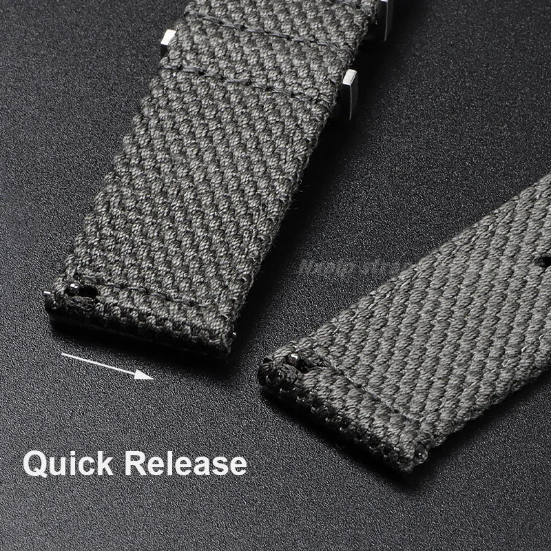 20mm 22mm Nylon Cotton Watch S - Nato Strap Nylon ulasan dan harga