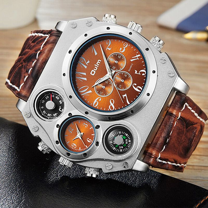 New Model OULM Watch Men Quart - Leather Watch Band Men ulasan dan harga