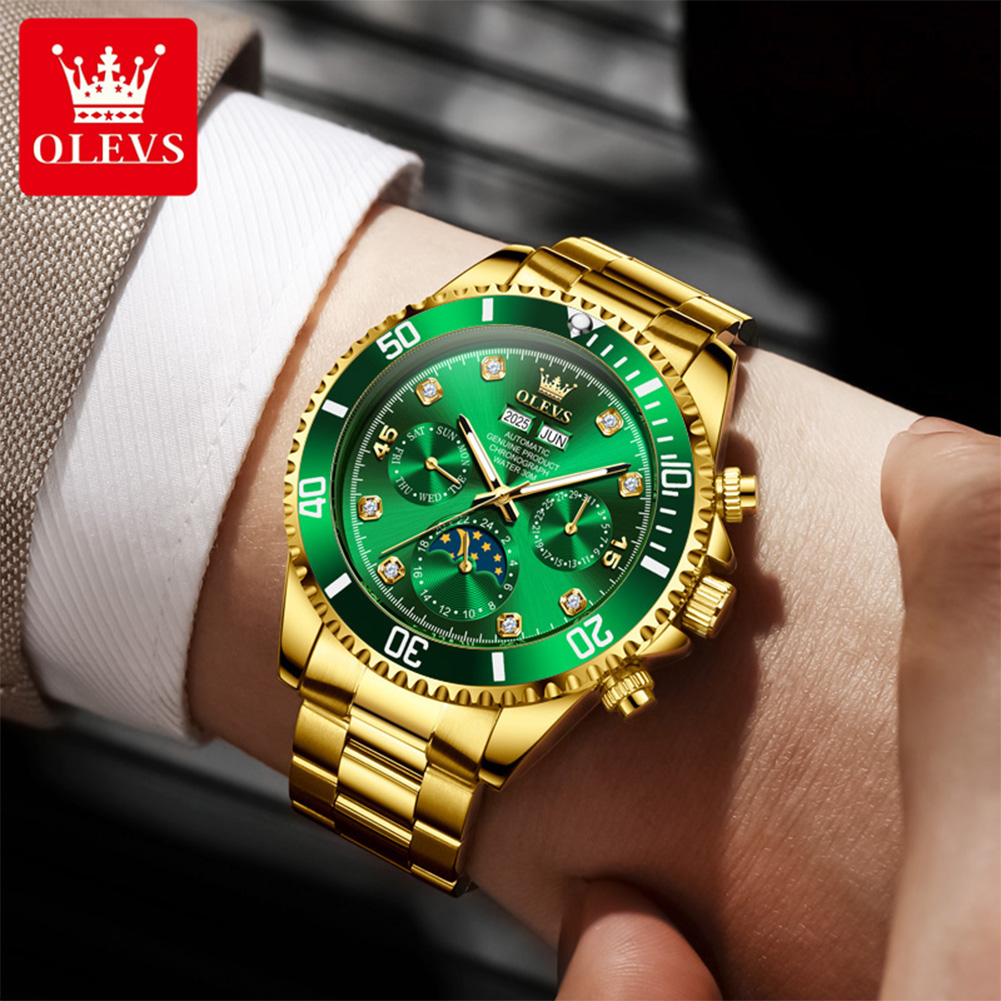 OLEVS 6729 Automatic Watch Man - Rolex Watch Datejust ulasan dan harga