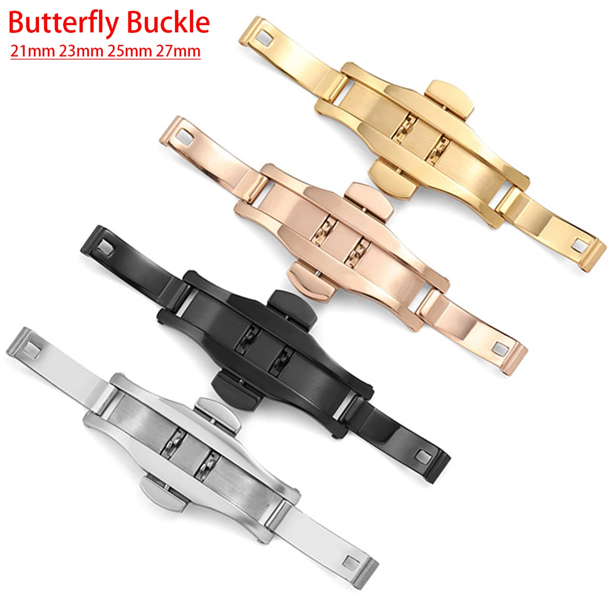 Stainless Steel Butterfly Depl - Butterfly Clasp Deployant ulasan dan harga