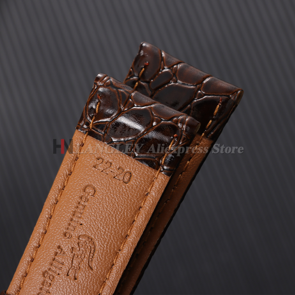 Crocodile Pattern Design Leath - Butterfly Clasp Deployant ulasan dan harga
