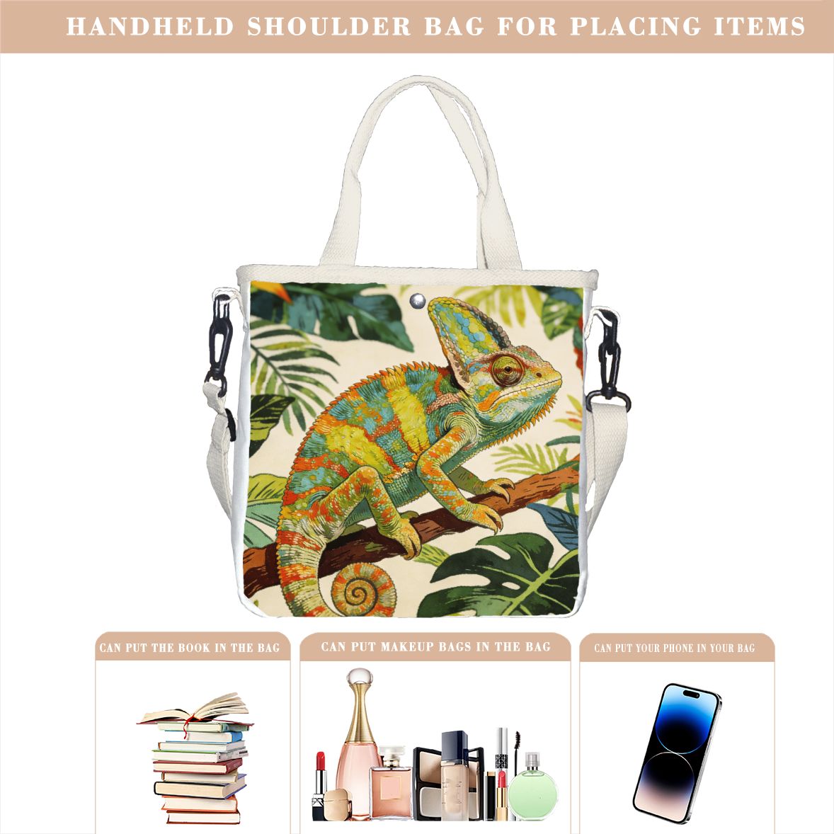 Vintage Botanical Chameleon To - Tropic Strap Vintage ulasan dan harga